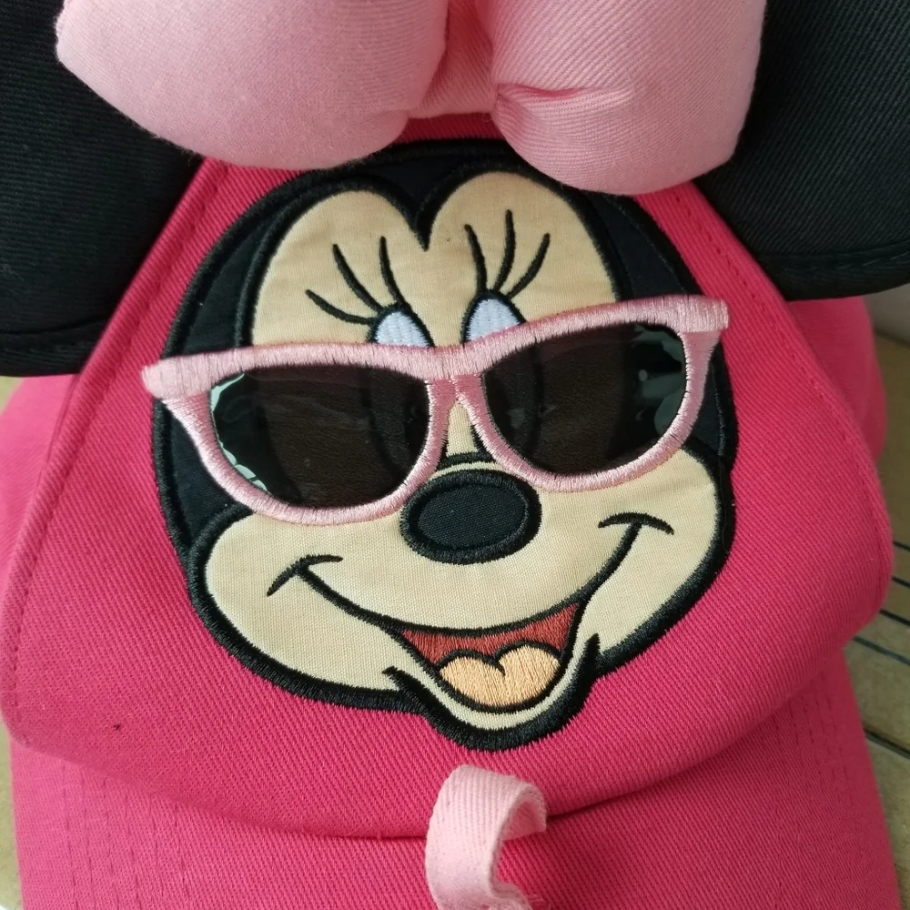 Disney Minnie Mouse Bow-tique Cotton Baseball Hat Girls Pink Snapback